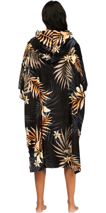 Billabong – Hooded Towel – Surf Poncho – Black Pebble 2 Billabong – Hooded Towel – Surf Poncho – Black Pebble - Image 2