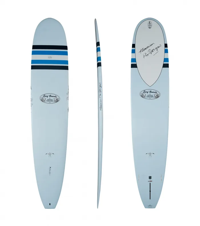 Takayama Surfboards – In The Pink – Tuflite V-Tech – FCS II – 2 + 1 – ( 9’6 Ft ) 1 Takayama Surfboards – In The Pink – Tuflite V-Tech – FCS II – 2 + 1 – ( 9’6 Ft )