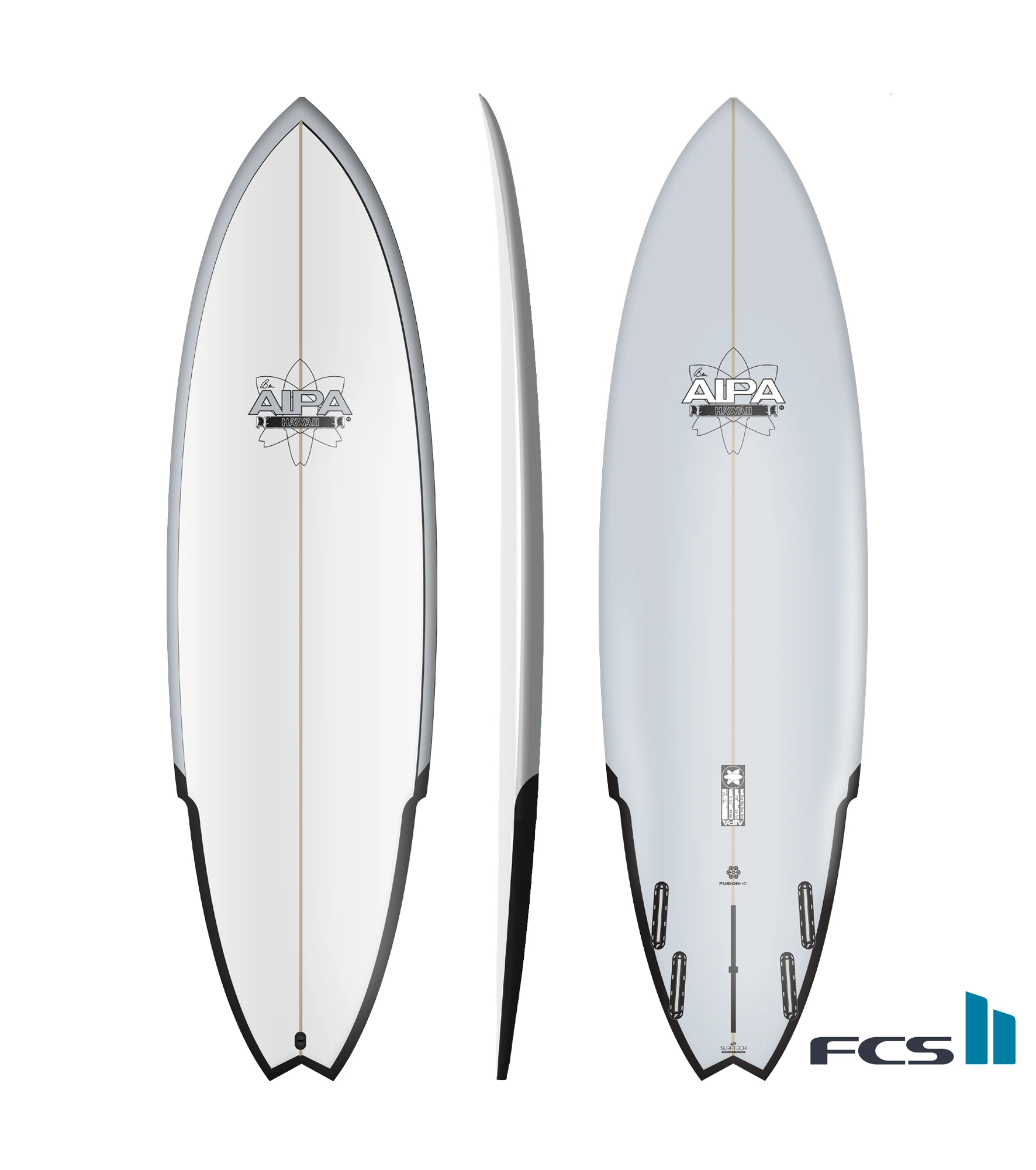 Aipa Surfboards – Big Boy Sting – Surftech – Fusion HD – FCS II – 4 + 1 ( 7’4 – 7’8 – 8’0 ) 1 Aipa Surfboards – Big Boy Sting – Surftech – Fusion HD – FCS II – 4 + 1 ( 7’4 – 7’8 – 8’0 )
