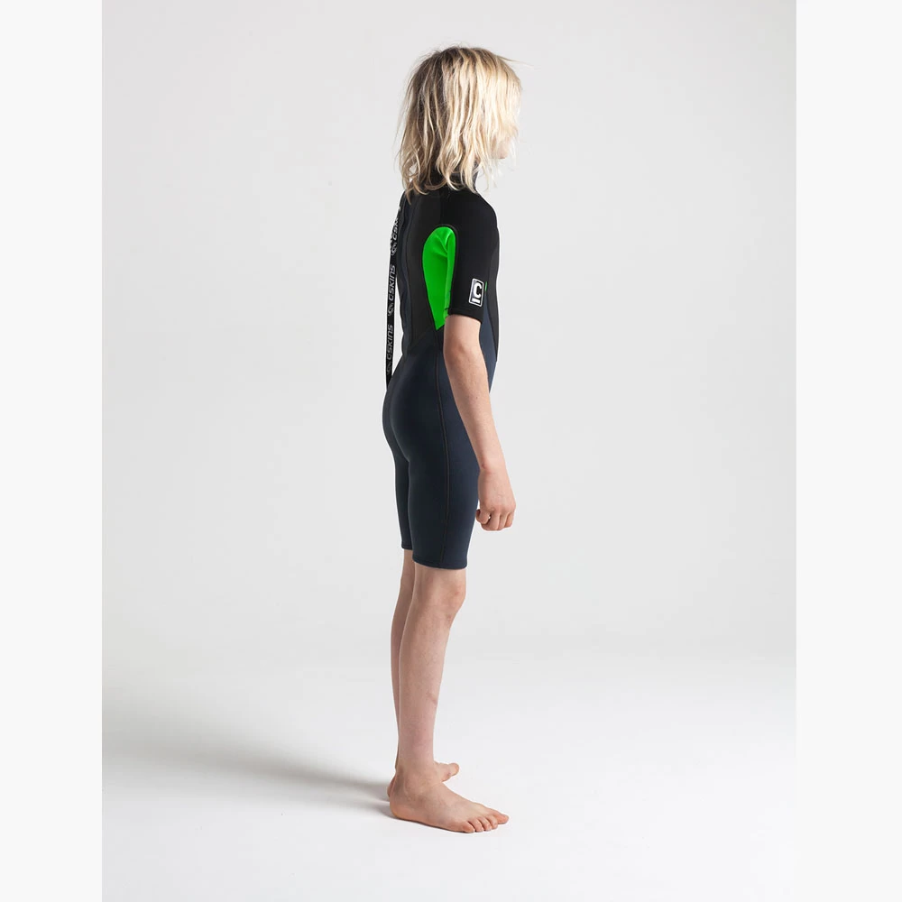 C-Skins Junior Wetsuit – Element Shorty – Black / Lime 3.2MM 3 C-Skins Junior Wetsuit – Element Shorty – Black / Lime 3.2MM - Image 3
