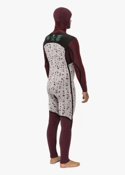 VISSLA – NEW SEAS WETSUITS – V-ZIP – 5.4 MM HOODED -Surf Series Store MW433NEH BLK 12