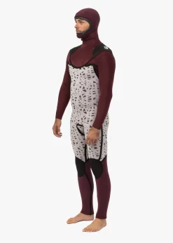 VISSLA – NEW SEAS WETSUITS – V-ZIP – 5.4 MM HOODED -Surf Series Store MW433NEH BLK 16