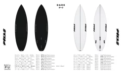Pukas Surfboard – Dark – PU – Thruster FCS2 Fin Setup -Surf Series Store Pukas DARK Axel Lorentz Mick Fanning Stab 08