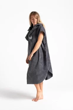 Robies Robe – Steel Grey – M / L -Surf Series Store RobieRobes OriginalSeries SteelGrey Small 26 720x