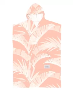 Ocean&Earth – Zipped Hooded Poncho – Peach