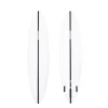 Haydenshapes – Mid Length Surfboard – Glider PU – Futures – 2 + 1 – White
