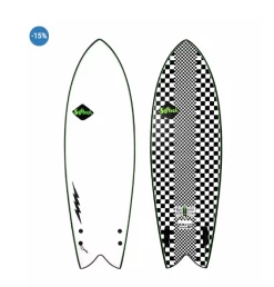 Softech Surfboard – Kyuss Fish – FCS II – 2 Fin – Checkered ( 5’8 )