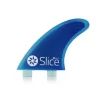 Slice Fins – Thruster Fcs Compatible – Rtm Hexcore S5 – Dual Tab – Blue