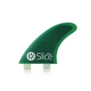 Slice Fins – Thruster Fcs Compatible – Rtm Hexcore S5 – Dual Tab – Green