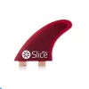 Slice Fins – Thruster Fcs Compatible – Rtm Hexcore S5 – Dual Tab – Red