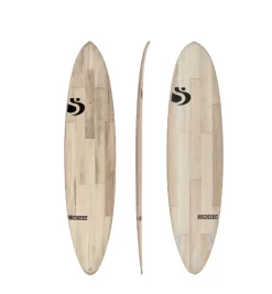 Sunova Surfboard – 8Ball Balsa Flex Standard – Futures Thruster – Black Line 8’0