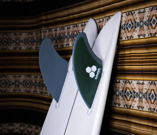 Futures Fins – Al Merrick Keel – Twin – Green/Gray 2 Futures Fins – Al Merrick Keel – Twin – Green/Gray - Image 2