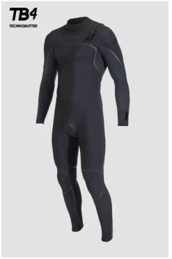 O’NEILL WETSUIT – HYPERFREAK – 4/3+MM CHEST ZIP – FULL WETSUIT MEN | BLACK/BLACK ( M – MT – L – LT – XL )