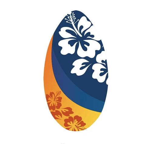 Skimboard – Wooden Board – Aloha Flower ( 94 Cm ) 1 Skimboard – Wooden Board – Aloha Flower ( 94 Cm )