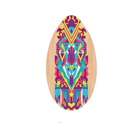 Skimboard – Wooden Board – Inca Pattern ( 94 Cm ) 1 Skimboard – Wooden Board – Inca Pattern ( 94 Cm )