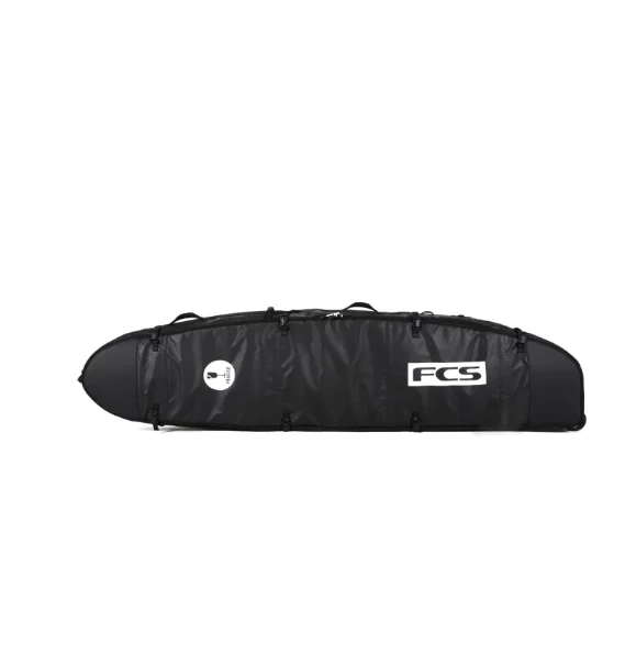 FCS Travel 2 Wheelie Longboard Board Bag – Black And Grey 1 FCS Travel 2 Wheelie Longboard Board Bag – Black And Grey