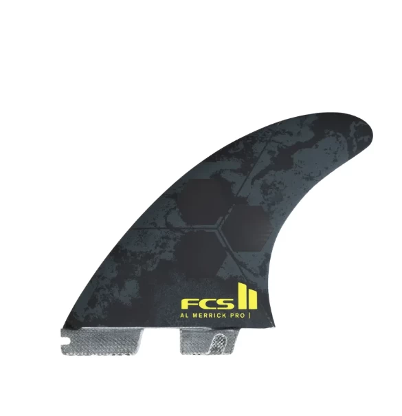 FCS II Al Merrick Performance Glass Thruster Fins Black And Acid ( S, M, L ) 1 FCS II Al Merrick Performance Glass Thruster Fins Black And Acid ( S, M, L )