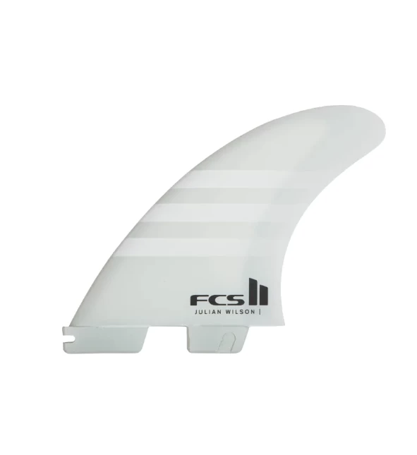 FCS II Julian Wilson Performance Core Thruster Fins White And White (Medium, Large) 1 FCS II Julian Wilson Performance Core Thruster Fins White And White (Medium, Large)