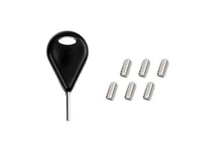 Devoted Dual Tab Compatible 6x Fin Screws + Key 1 Devoted Dual Tab Compatible 6x Fin Screws + Key