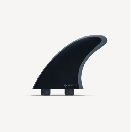 DEVOTED – FCS Thruster Fibreglass Fin Set 1 DEVOTED – FCS Thruster Fibreglass Fin Set
