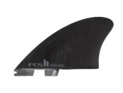 FCS II Retro Keel PG Twin Fins Black