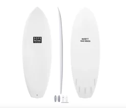 MISFIT SHAPES – DOPE MACHINE- PRIMITEK – FUTURES – 5 FIN ( 5’6 – 5’8 – 5’10 – 6’0 ) Clear