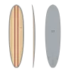 Torq TET V+ Funboard – Grey / Wood Deck – (7’4 / 7’8 / 8’2)
