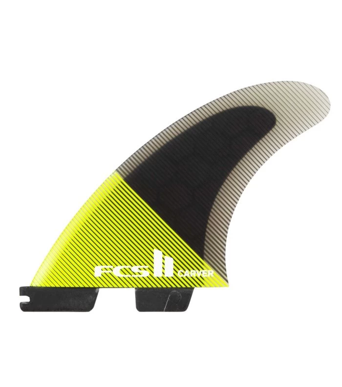 FCS Ll Carver PC – Acid/Black – Thruster Fins (S, M, L) 1 FCS Ll Carver PC – Acid/Black – Thruster Fins (S, M, L)