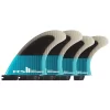FCS II PERFORMER PC TEAL/BLACK QUAD FINS S / M / L