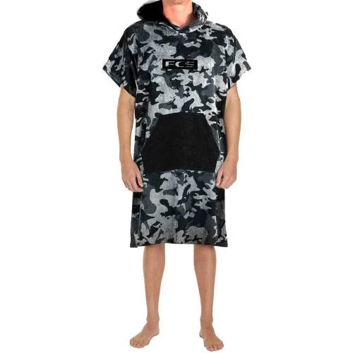 FCS Surf Poncho – Camo Grey And Black 1 FCS Surf Poncho – Camo Grey And Black