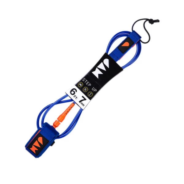 Jam Traction – 6ft Leash – 7mm Step Up – Blue – Orange 1 Jam Traction – 6ft Leash – 7mm Step Up – Blue – Orange