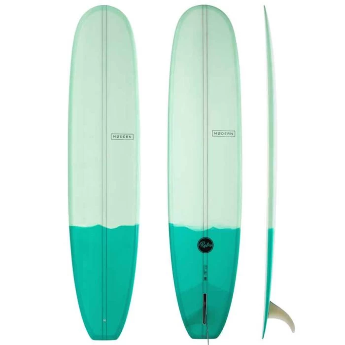 Modern Retro Longboard 9’1 – Twotone Green 1 Modern Retro Longboard 9’1 – Twotone Green
