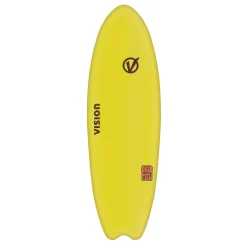 Vision Quad Fish 5’6 – Yellow