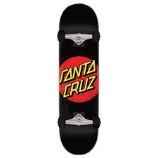 SANTA CRUZ SKATEBOARD – CLASSIC DOT BLACK 8.0″ – COMPLETE