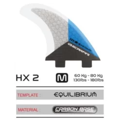 Scarfini Fins – FX2 Medium – Carbon Base Thruster Set – DualTab -Surf Series Store scarfini hx 2 thruster surfboard fin carbon base 500x500 1