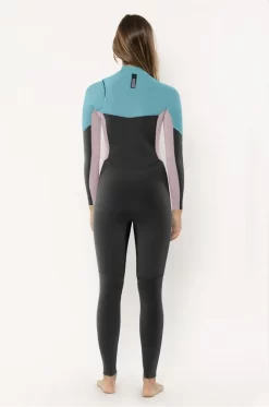 Sissrevolution Wetsuit – 7 SEAS 3/2 Chest Zip – Orchid (SIZE 6 ONLY) -Surf Series Store sistrrevolution women wetsuit cz orchid 2