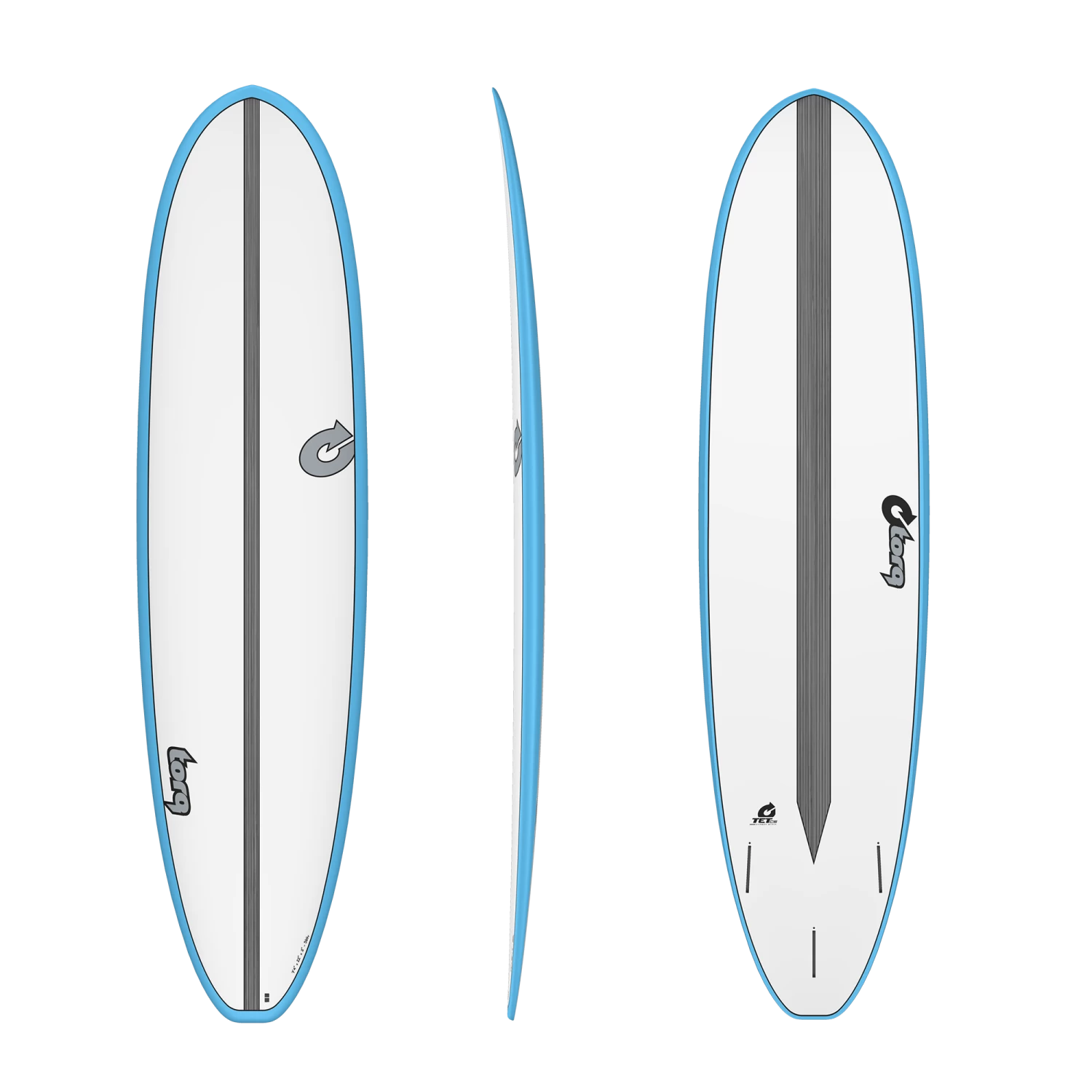 Torq TET 7’4 Fun V+ CS White – Blue 1 Torq TET 7’4 Fun V+ CS White – Blue