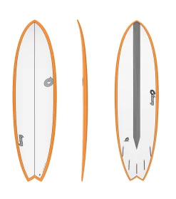 Torq TET – Carbon Strip – Fish – 6’3 – Orange Rail