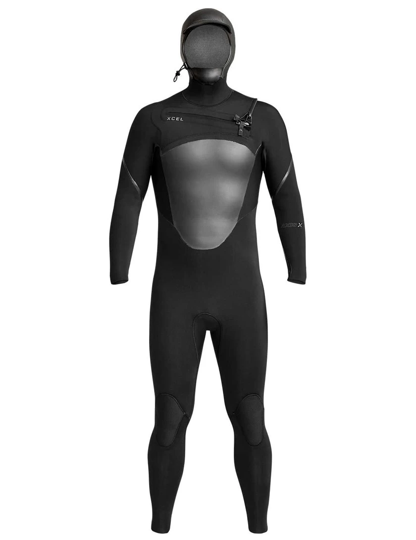 Xcel Axis X – X2 Chest Zip – 5/4mm Hooded Wetsuit – Black – S & M Only 1 Xcel Axis X – X2 Chest Zip – 5/4mm Hooded Wetsuit – Black – S & M Only